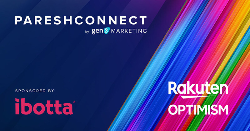 PareshConnect banner. Sponsored by Ibotta, with Rakuten Optimism logo in bottom right corner.
